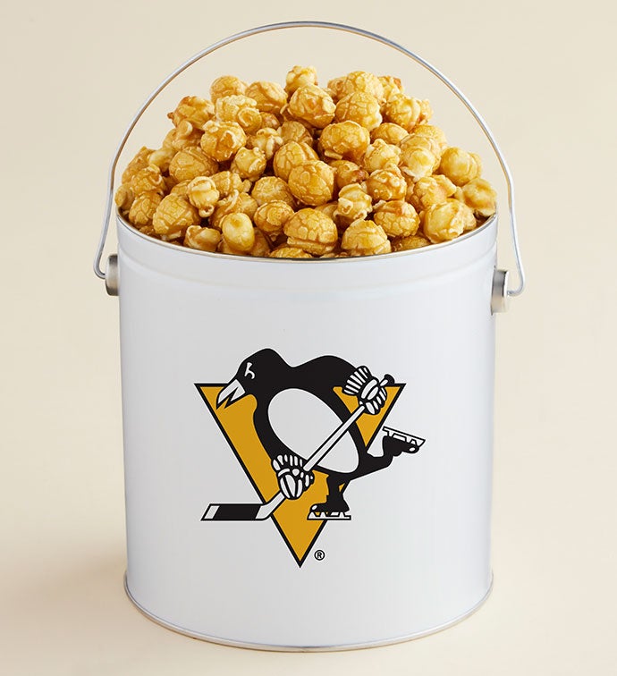 1 Gallon Pittsburgh Penguins - Caramel Popcorn Tin